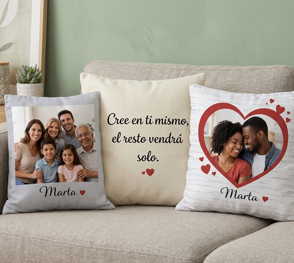 cojín personalizado con foto
